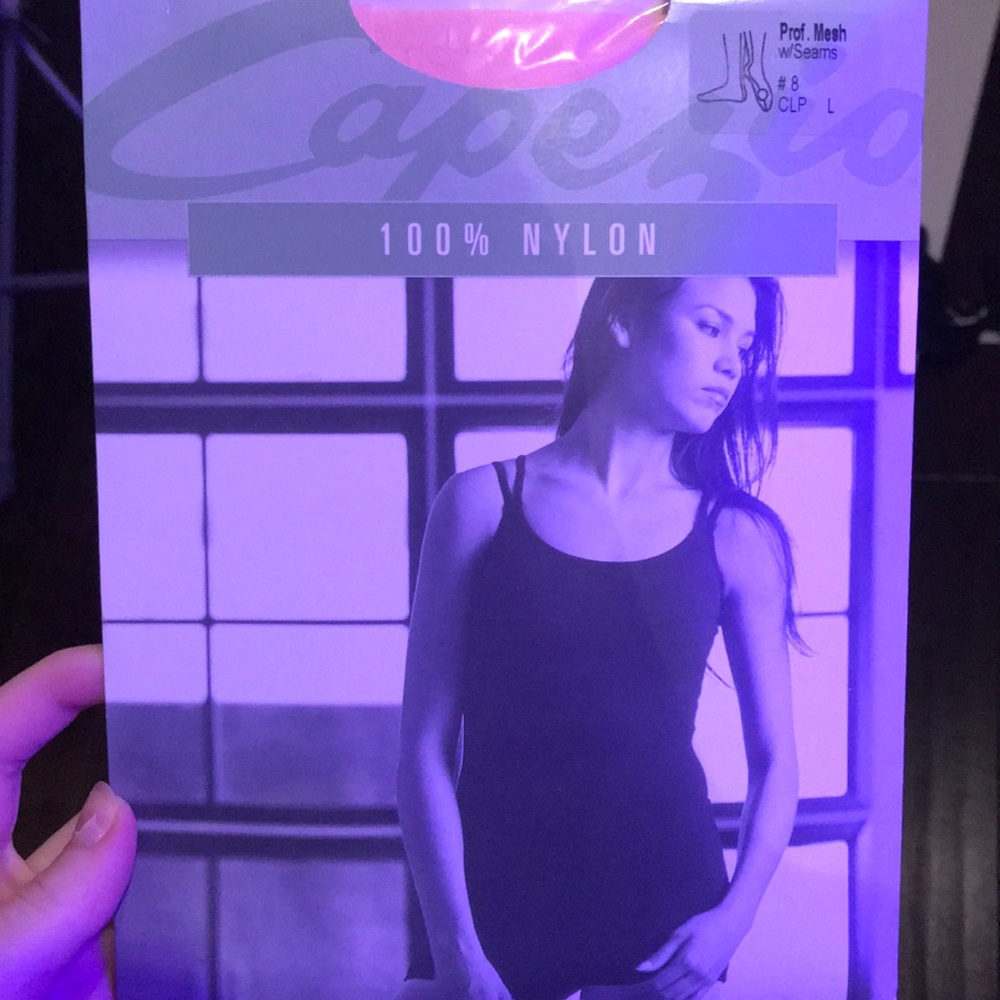 NEW pink capezio ballet tights